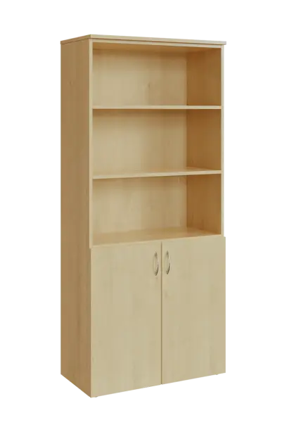 N 5 - 8DN3 kancelářská skříň, 2-dveřová/nika, 1800x800x400, javor horský